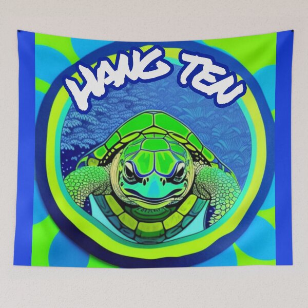 Item preview, Hang ten turtle  designed and sold by Roxburylane.