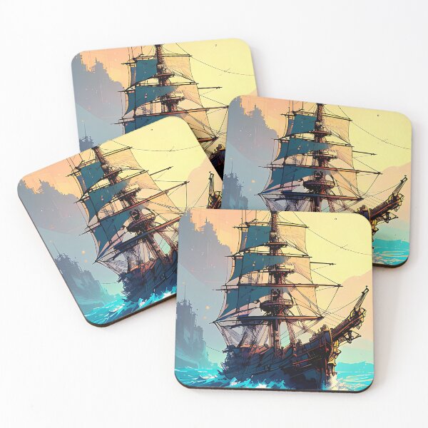 Item preview, Pirate Ship - Inkpunk designed and sold by CyberInc.