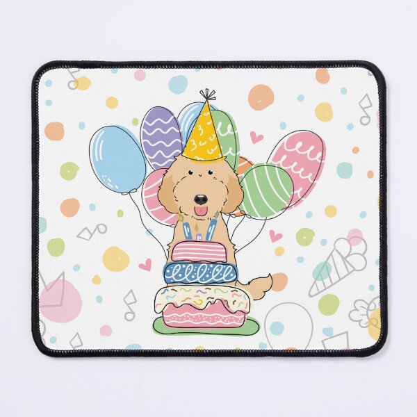 Item preview, Apricot Labradoodle Dog Birthday Party designed and sold by Lulupainting.