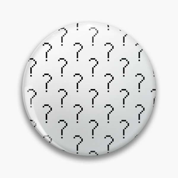 Item preview, Minimalist Pixel Art - Question Mark Pattern  designed and sold by mariamsol.