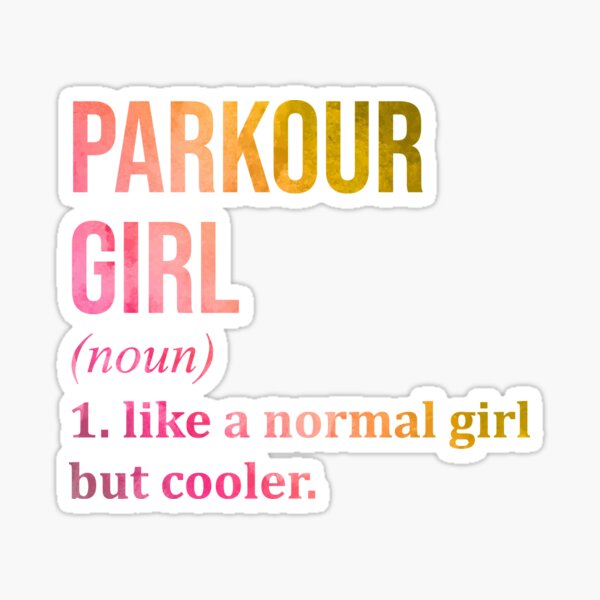 Item preview, Parkour Girl Definition in Watercolor designed and sold by XCIV.