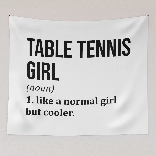 Item preview, Table Tennis Girl Definition designed and sold by XCIV.