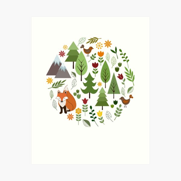 Item preview, Scandinavian Style Illustrations Circle  designed and sold by evaliesveld.