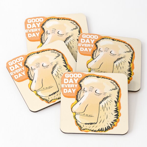 Item preview, proboscis monkey Good day every day  designed and sold by baginiak.