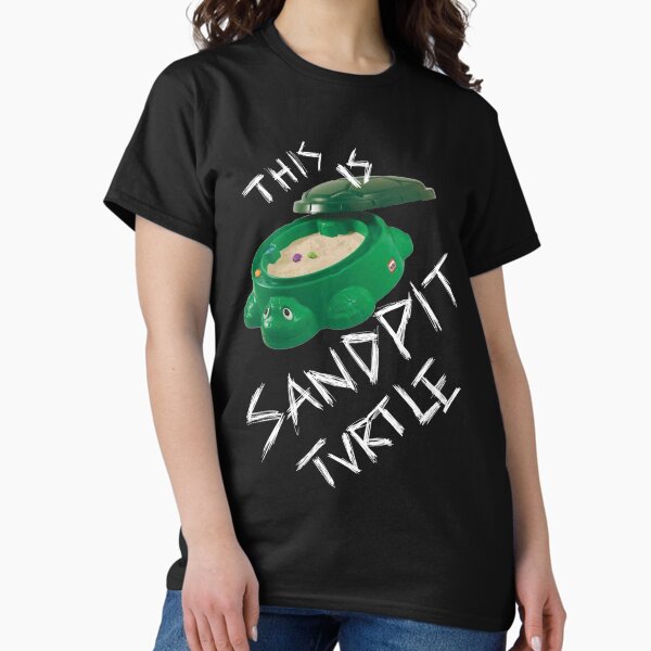 Item preview, This Is Sandpit Turtle - bmth meme - white on black designed and sold by SherleyThomsen.
