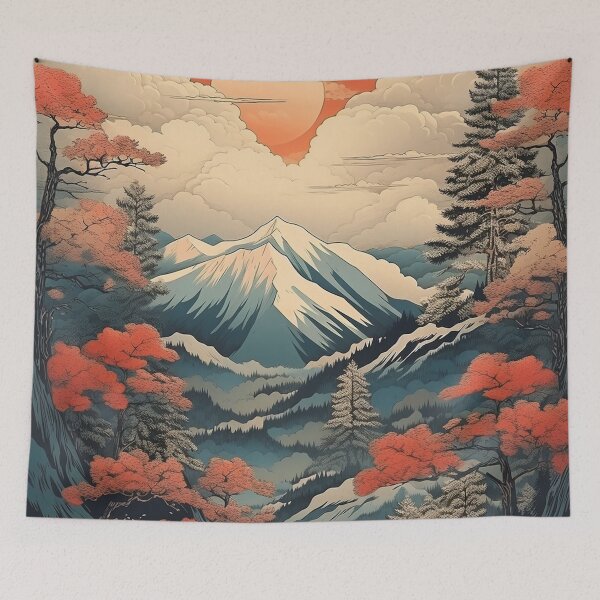 Item preview, Winter Mountain & Forest Nature designed and sold by kristinspinelli.