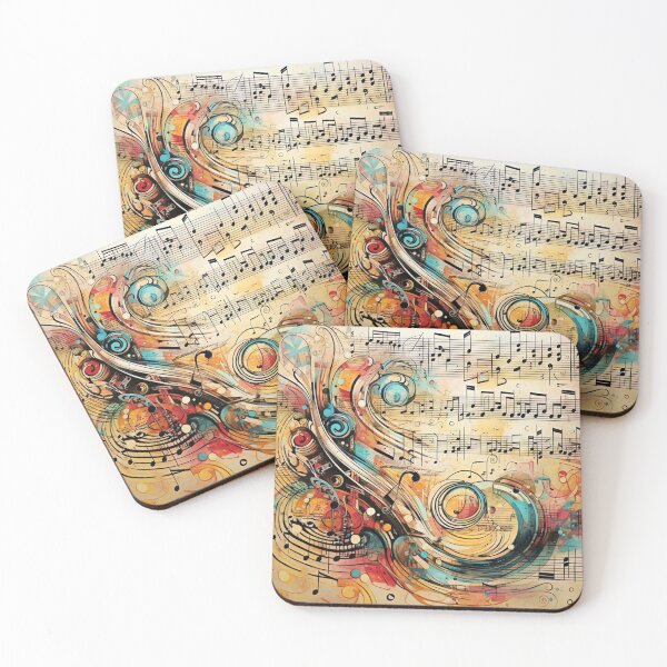 Item preview, Music Notes Abstract designed and sold by Myra365Art.