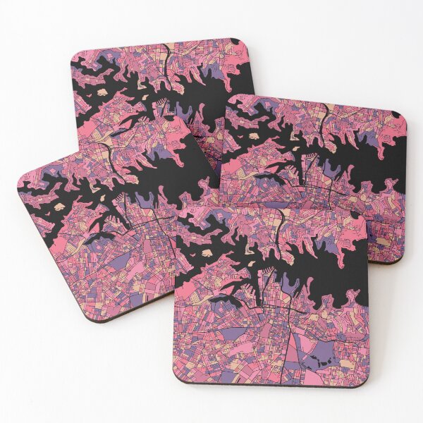 Item preview, Sydney Map Pattern in Purple & Pink designed and sold by PatternMaps.
