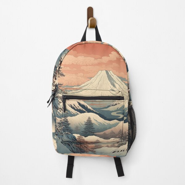 Item preview, Winter Mountain & Forest Nature Ukiyo designed and sold by kristinspinelli.