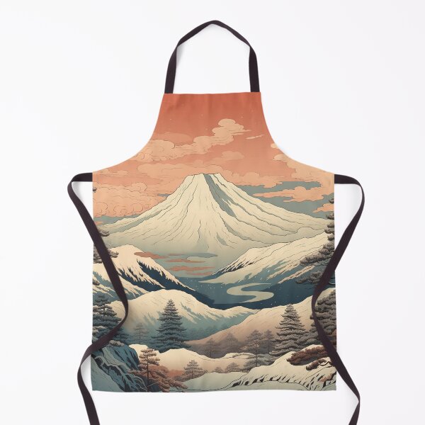 Item preview, Winter Mountain & Forest Nature Ukiyo  designed and sold by kristinspinelli.