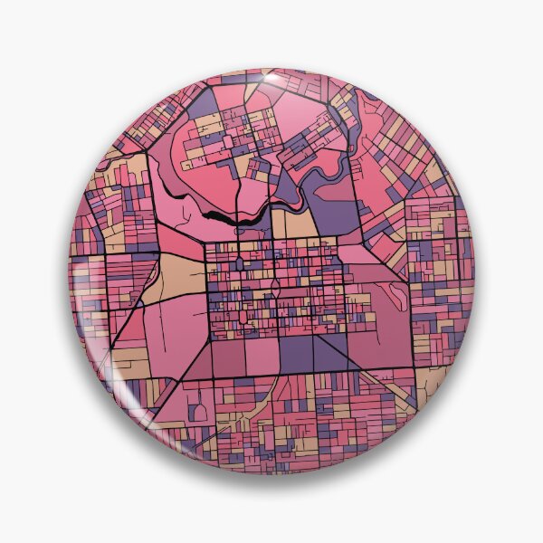 Item preview, Adelaide Map Pattern in Purple & Pink designed and sold by PatternMaps.