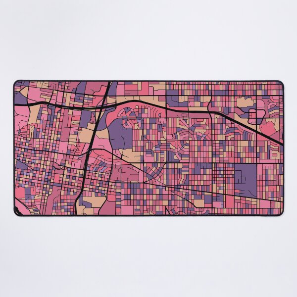 Item preview, Albuquerque Map Pattern in Purple & Pink designed and sold by PatternMaps.
