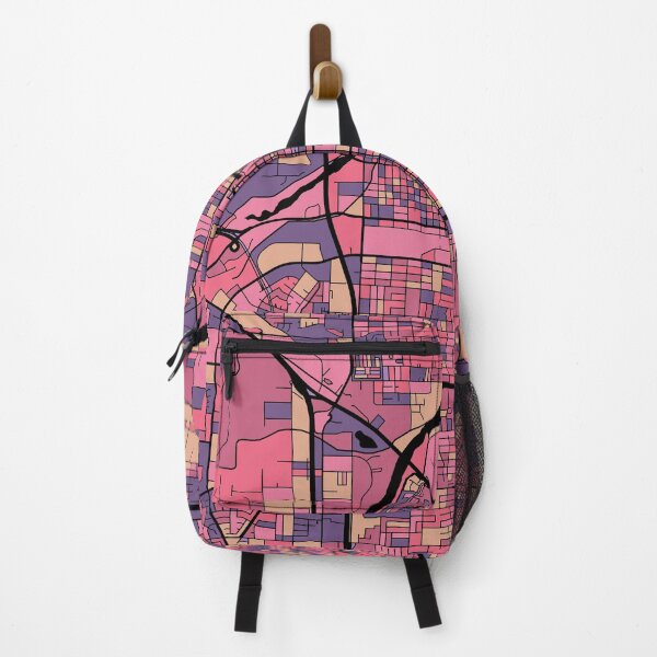 Item preview, Bakersfield Map Pattern in Purple & Pink designed and sold by PatternMaps.