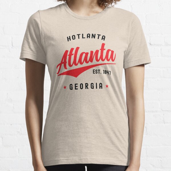 Vintage Atlanta Georgia Hotlanta USA Love Black T-Shirt
