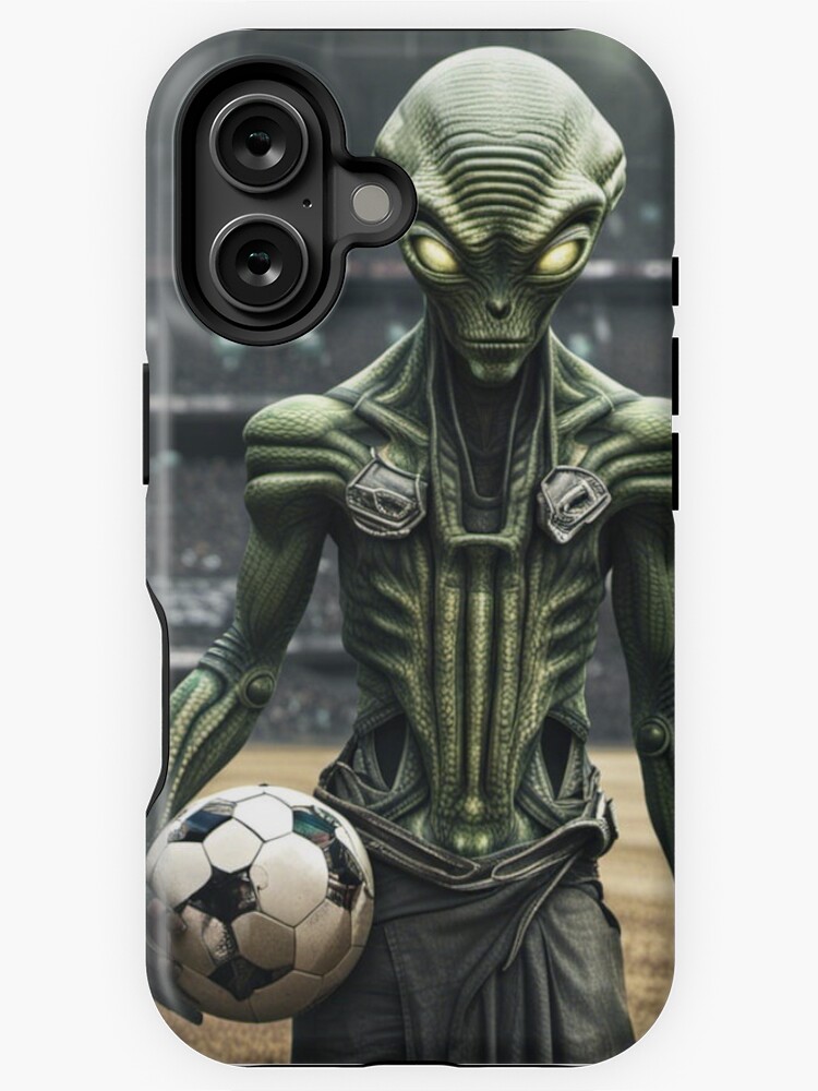 Thumbnail 1 of 4, iPhone Case, Alien Football Player designed and sold by LenCarol.