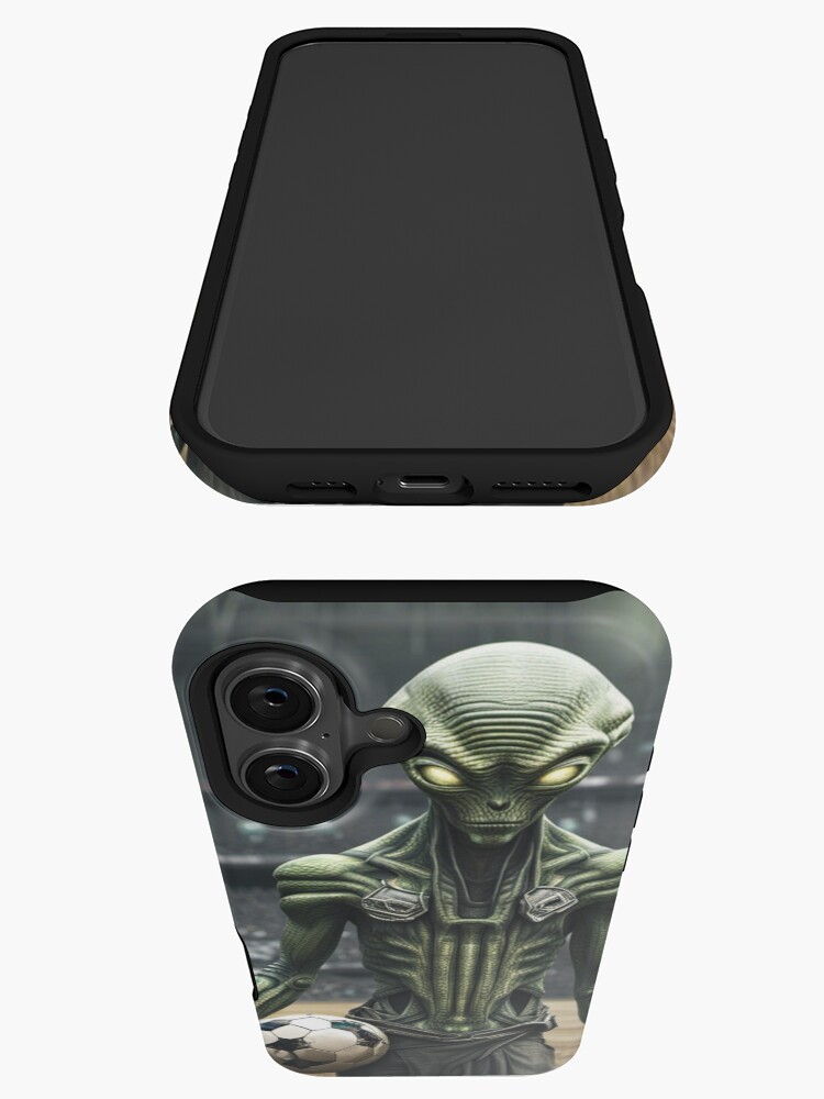 Thumbnail 3 of 4, iPhone Case, Alien Football Player designed and sold by LenCarol.