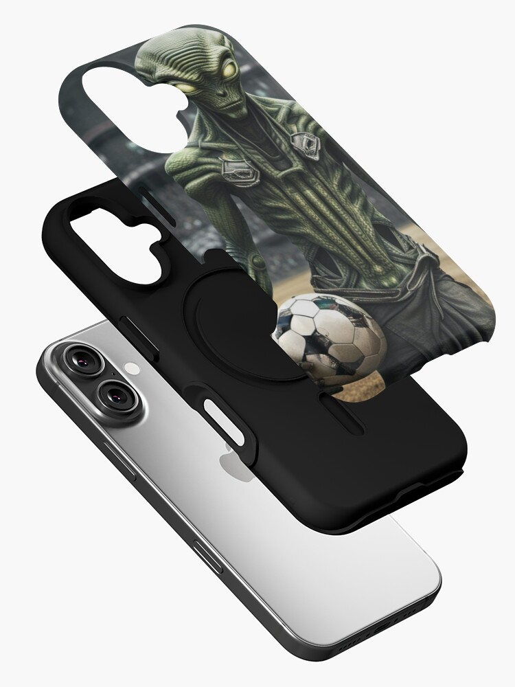Thumbnail 2 of 4, iPhone Case, Alien Football Player designed and sold by LenCarol.