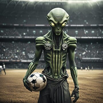 Artwork thumbnail, Alien Football Player by LenCarol