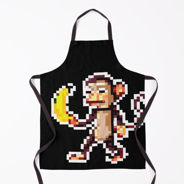 Item preview, Pixel Monkey with Banana designed and sold by pocketart2023.