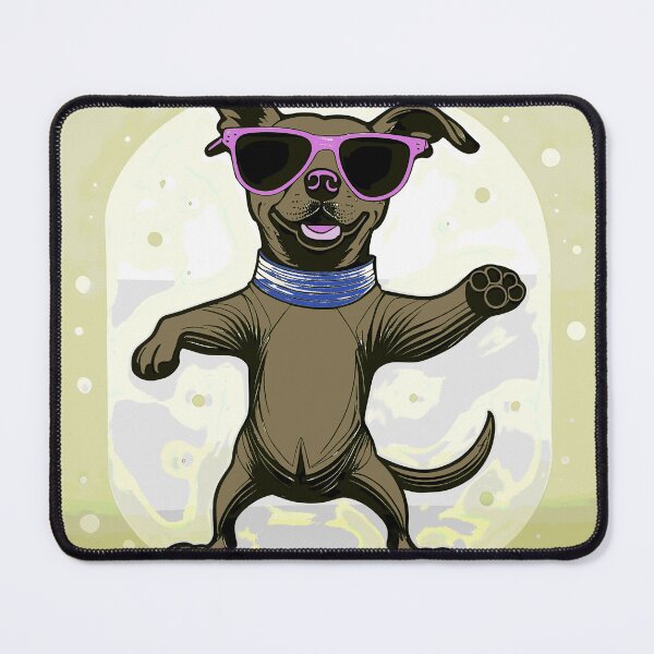 Item preview, dancing dog with shades 2023 tileartwork designed and sold by tileartwork.
