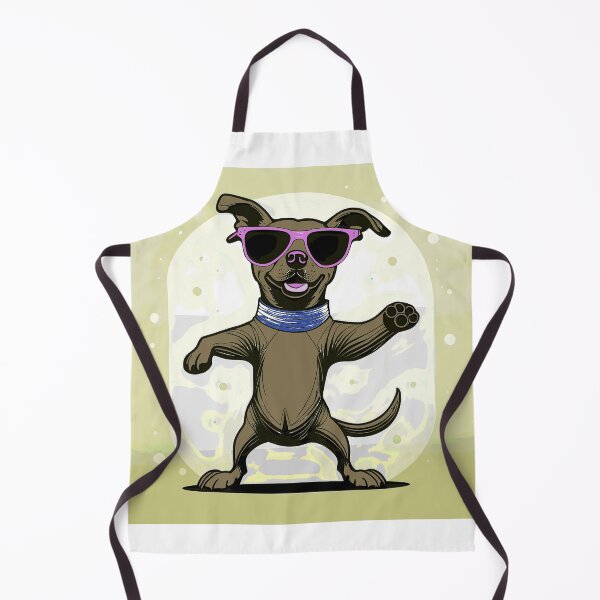 Item preview, dancing dog with shades 2023 tileartwork designed and sold by tileartwork.
