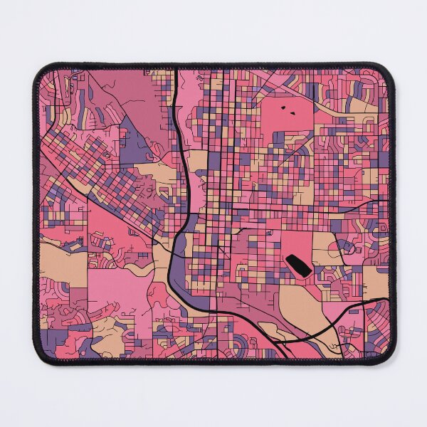 Item preview, Colorado Springs Map Pattern in Purple & Pink designed and sold by PatternMaps.