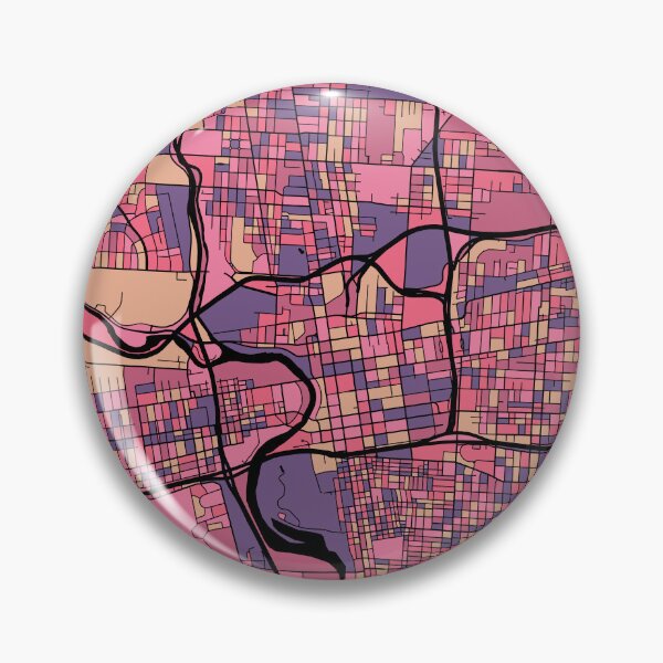Item preview, Columbus Map Pattern in Purple & Pink designed and sold by PatternMaps.