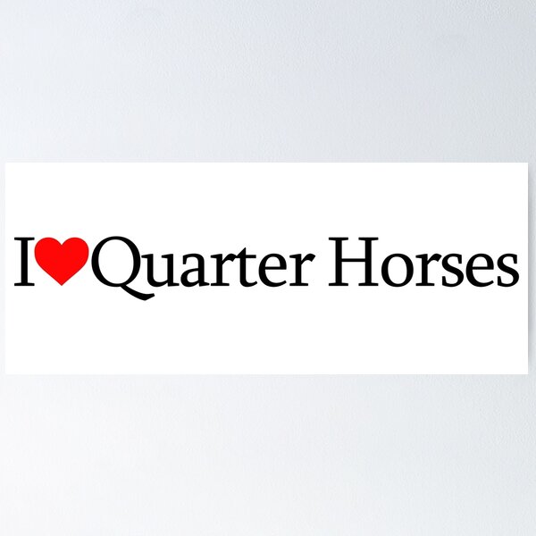 Aperçu de l'œuvre J'adore les chevaux Quarter Horse créée et vendue par Aileen Bodine.