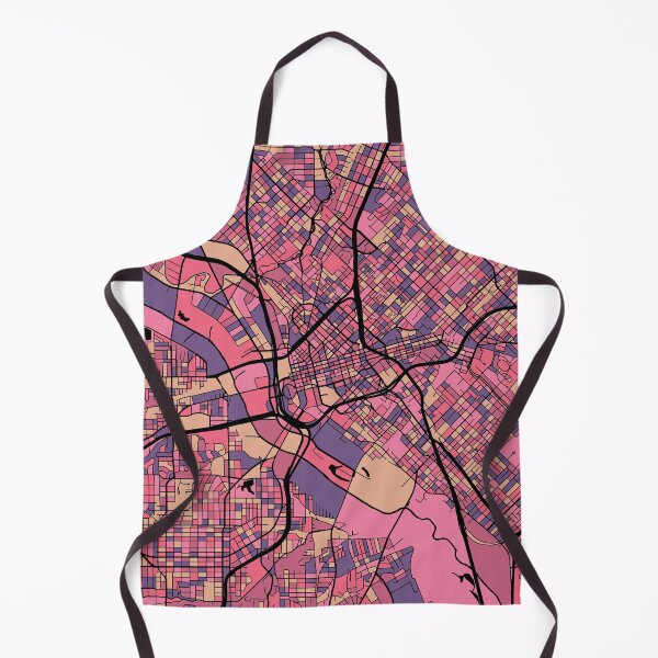 Aperçu de l'œuvre Motif de carte de Dallas en violet et rose créée et vendue par PatternMaps.
