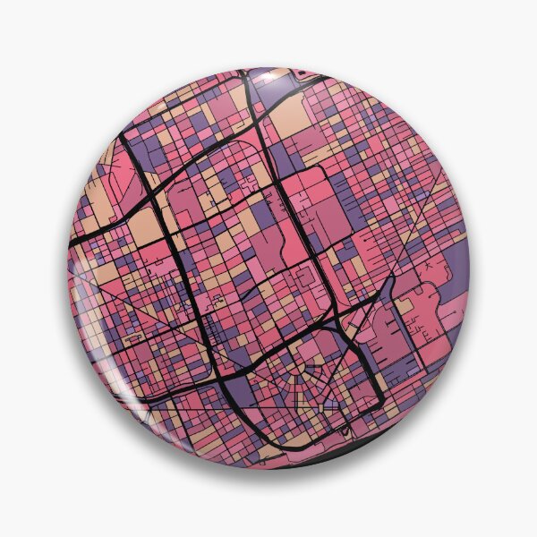 Item preview, Detroit Map Pattern in Purple & Pink designed and sold by PatternMaps.