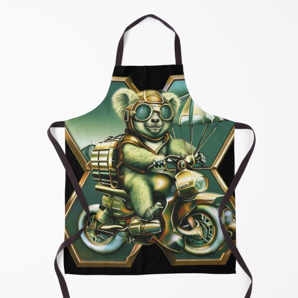 Item preview, Koala On Motorcycle Metallic Cyber punk designed and sold by Metallican.