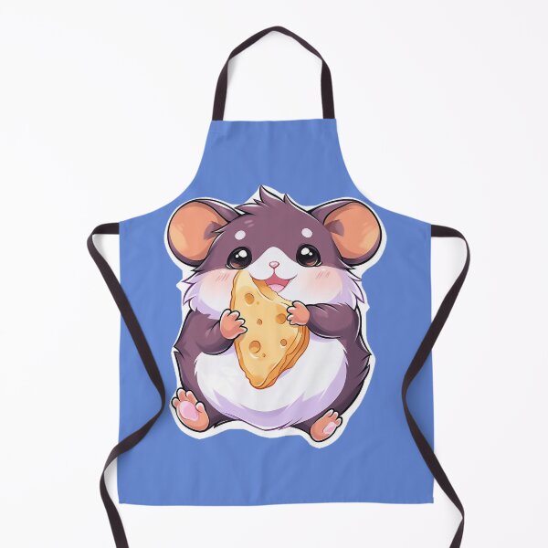 Item preview, Content Baby Hamster with Cheese: Bandana-Adorned Cartoon Sticker Design designed and sold by PaintbrushPlace.