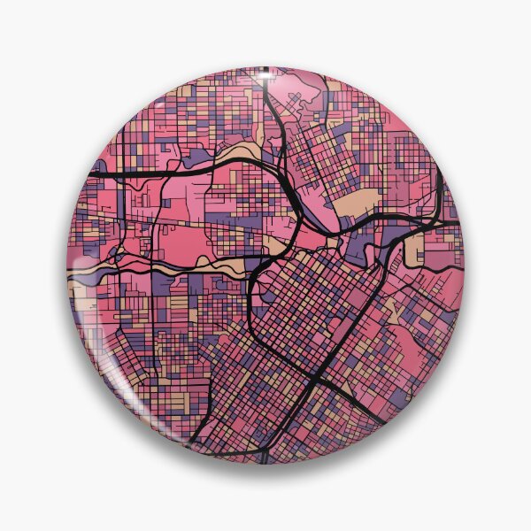 Item preview, Houston Map Pattern in Purple & Pink designed and sold by PatternMaps.