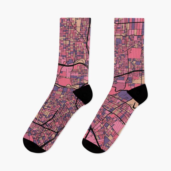 Item preview, Houston Map Pattern in Purple & Pink designed and sold by PatternMaps.