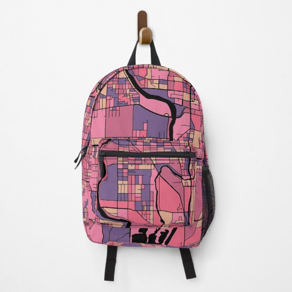 Item preview, Indianapolis Map Pattern in Purple & Pink designed and sold by PatternMaps.