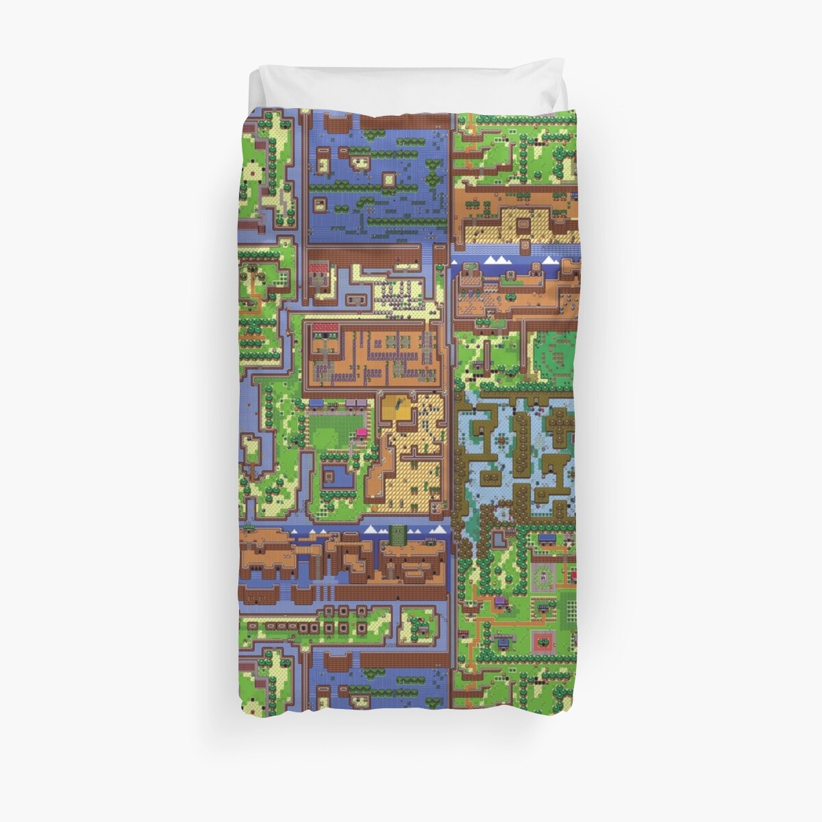 Legend Of Zelda Link S Awakening Map Duvet Cover By Luv2right