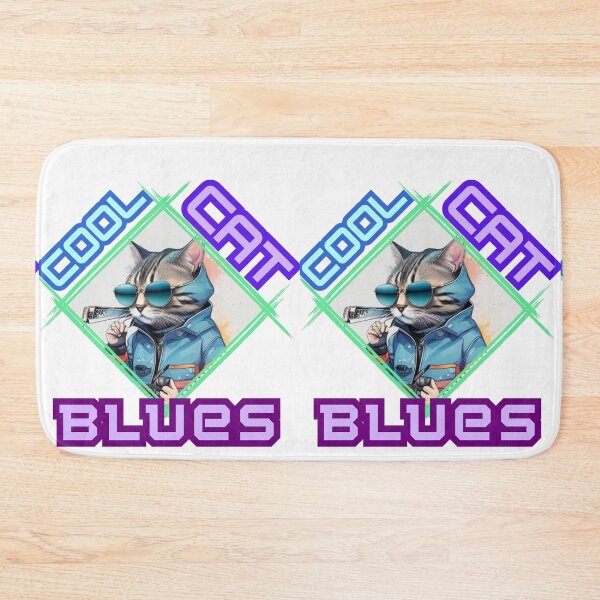 Item preview, Stylish Cat with Harmonica: "Cool Cat Blues" designed and sold by LionCreativeHub.