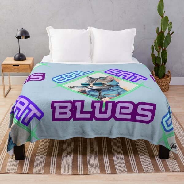 Item preview, Stylish Cat with Harmonica: "Cool Cat Blues" designed and sold by LionCreativeHub.