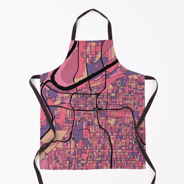Item preview, Kansas City Map Pattern in Purple & Pink designed and sold by PatternMaps.
