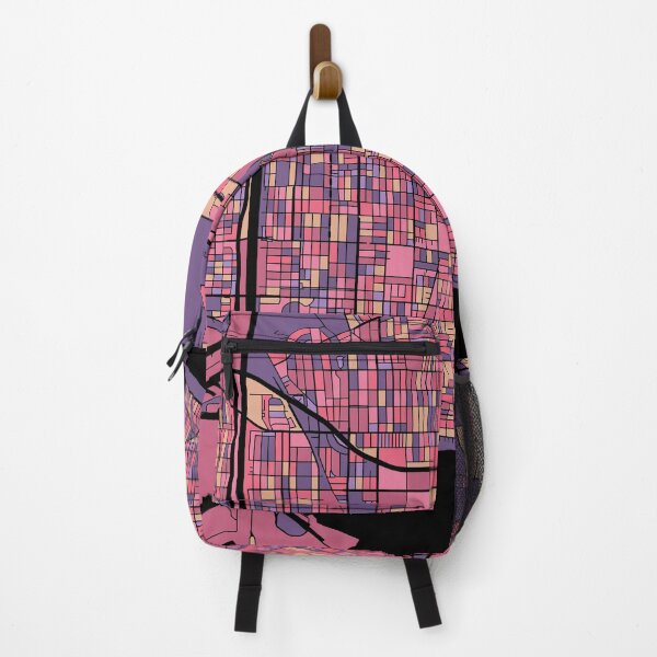 Item preview, Long Beach Map Pattern in Purple & Pink designed and sold by PatternMaps.