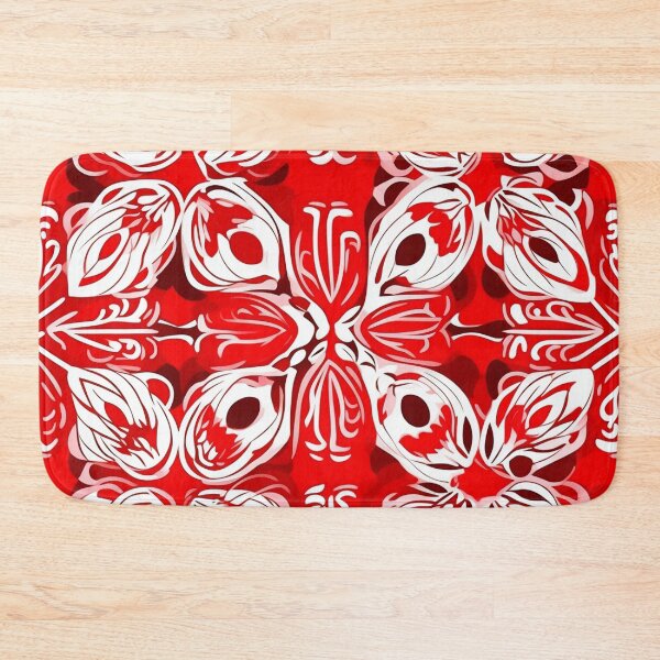 Item preview, Crimson Geometry: An Abstract Design in Red and White designed and sold by westside310.
