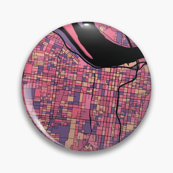 Item preview, Louisville Map Pattern in Purple & Pink designed and sold by PatternMaps.