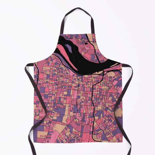 Item preview, Louisville Map Pattern in Purple & Pink designed and sold by PatternMaps.