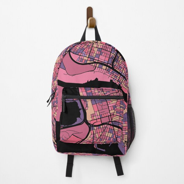 Item preview, Oakland Map Pattern in Purple & Pink designed and sold by PatternMaps.