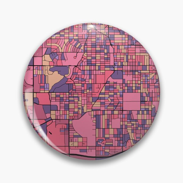 Item preview, Omaha Map Pattern in Purple & Pink designed and sold by PatternMaps.
