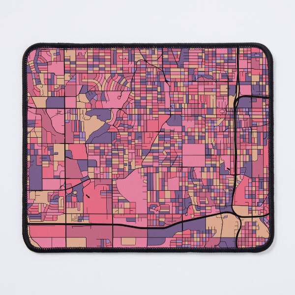 Item preview, Omaha Map Pattern in Purple & Pink designed and sold by PatternMaps.