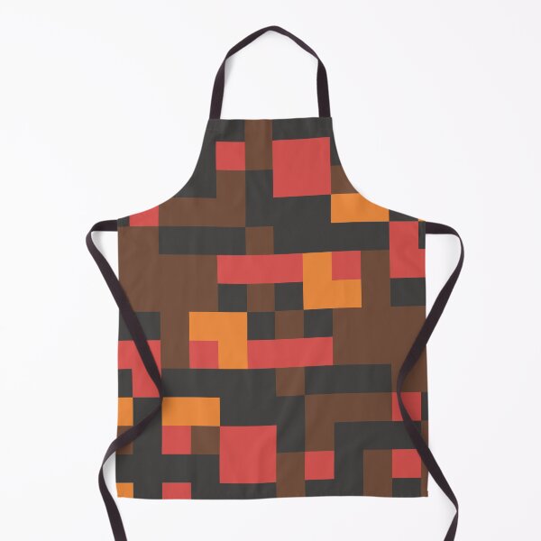 Item preview, Squirrel Shroom Party // Vintage Autumn Gingham Forest Retro 1980s Geometric Cluster Pattern 8bit Pixel Art designed and sold by mixedpixels.