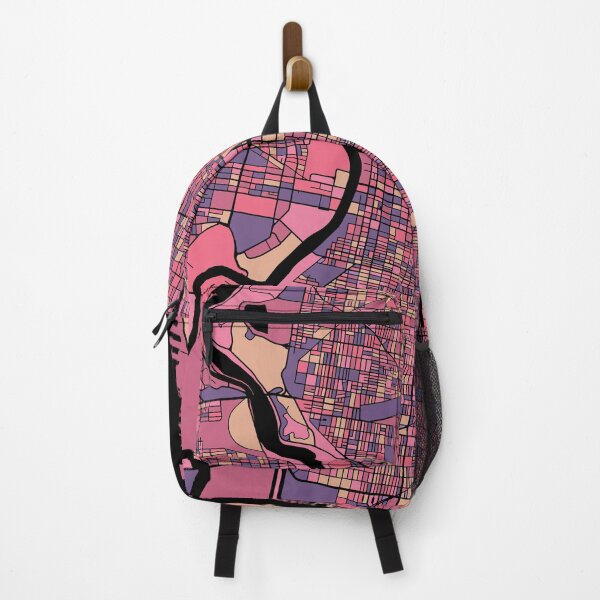 Item preview, Philadelphia Map Pattern in Purple & Pink designed and sold by PatternMaps.