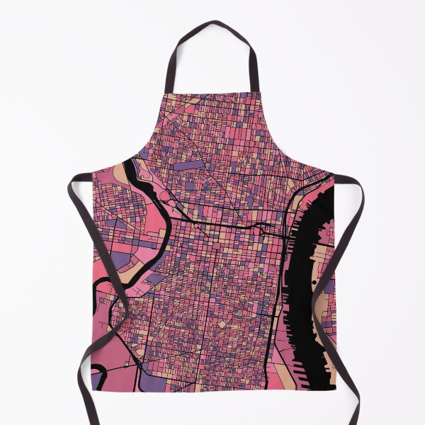 Item preview, Philadelphia Map Pattern in Purple & Pink designed and sold by PatternMaps.