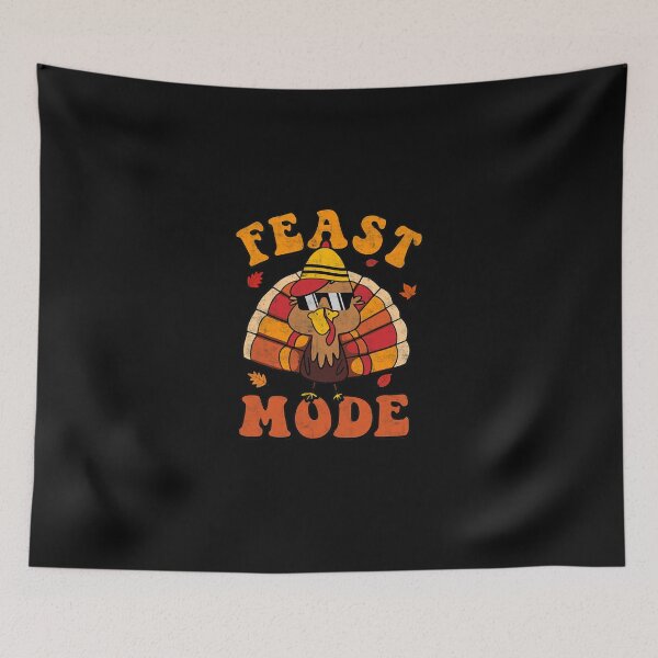 Item preview, Feast Mode Turkey Autumn Fall Yall Thanksgiving Groovy Retro  designed and sold by AlveraWienert.